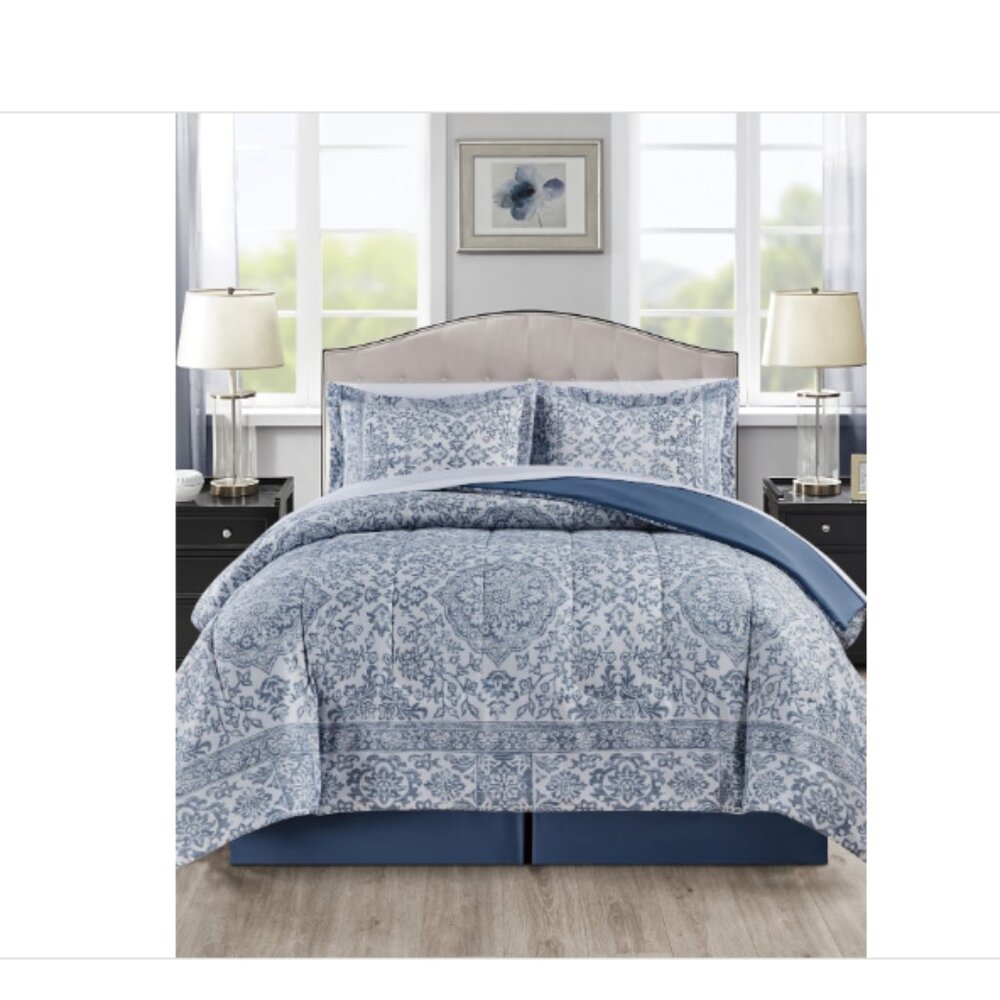 Sunham Estella 8-Pc. Comforter Sets, Blue